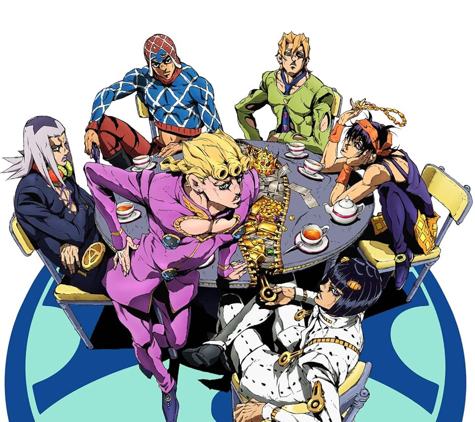 ジョルノ＆ブチャラティ＆アバッキオ＆ミスタ＆フーゴ＆ナランチャ　コースター6点 ジョジョの奇妙な冒険 黄金の風』ジョルノたちのコスプレ特集